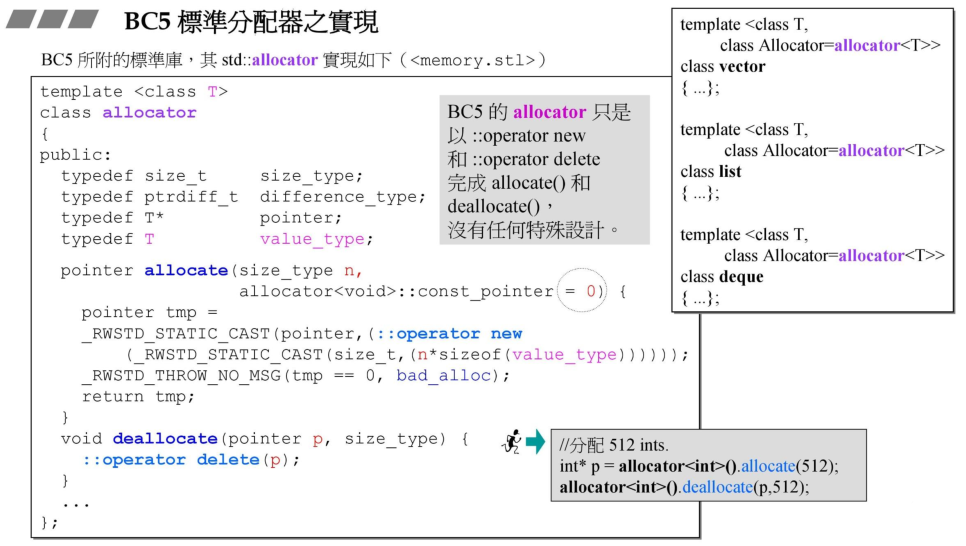 BC5 malloc 与 allocate